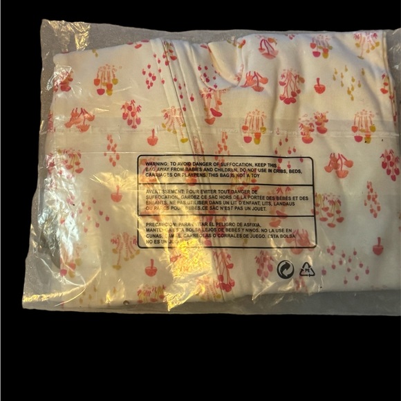 Honest Baby Sleeper Pink Mushrooms Organic Cotton 3-6 months New with tags - Picture 8 of 8